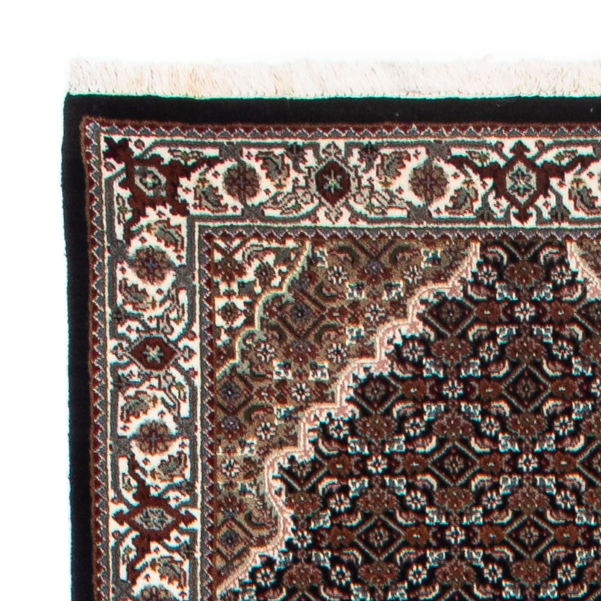 Loper Perzisch tapijt - Tabriz - 396 x 82 cm - donkerblauw