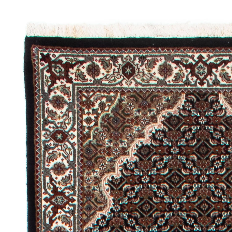 Loper Perzisch tapijt - Tabriz - 396 x 82 cm - donkerblauw