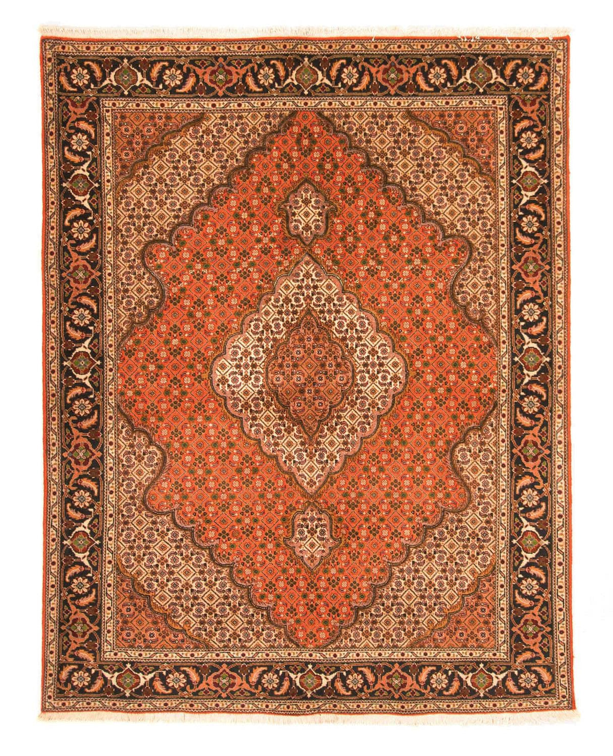 Perzisch tapijt - Tabriz - 205 x 145 cm - roest