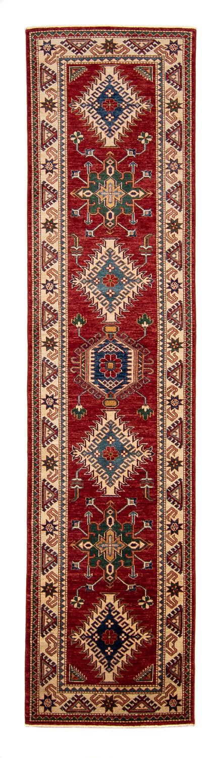 Loper Ziegler Tapijt - Kazak - 312 x 77 cm - donkerrood