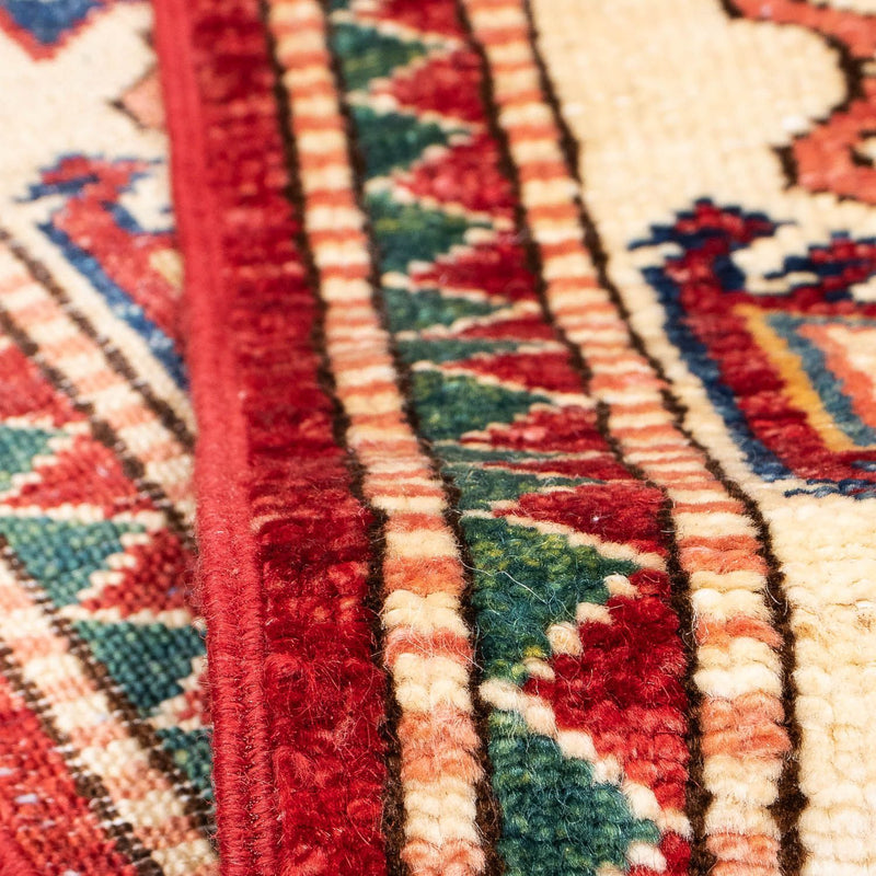 Loper Ziegler Tapijt - Kazak - 312 x 77 cm - donkerrood