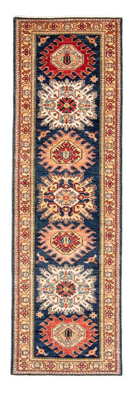 Loper Ziegler Tapijt - Kazak - 252 x 77 cm - donkerblauw