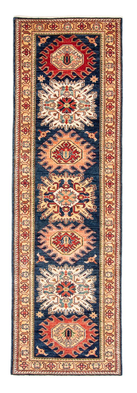 Loper Ziegler Tapijt - Kazak - 252 x 77 cm - donkerblauw