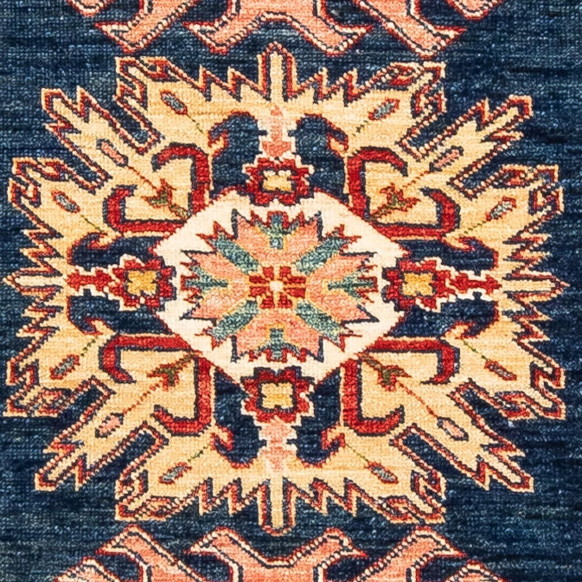 Loper Ziegler Tapijt - Kazak - 252 x 77 cm - donkerblauw
