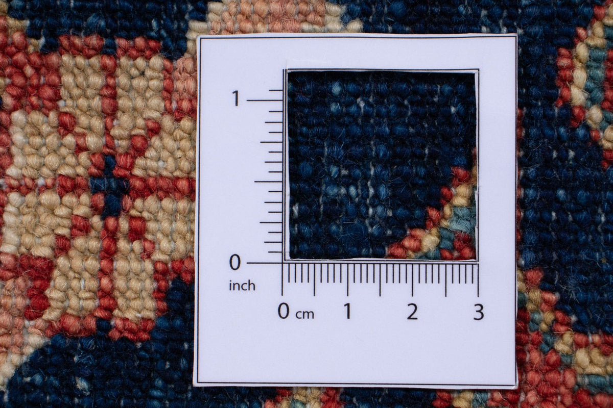 Loper Ziegler Tapijt - Kazak - 252 x 77 cm - donkerblauw