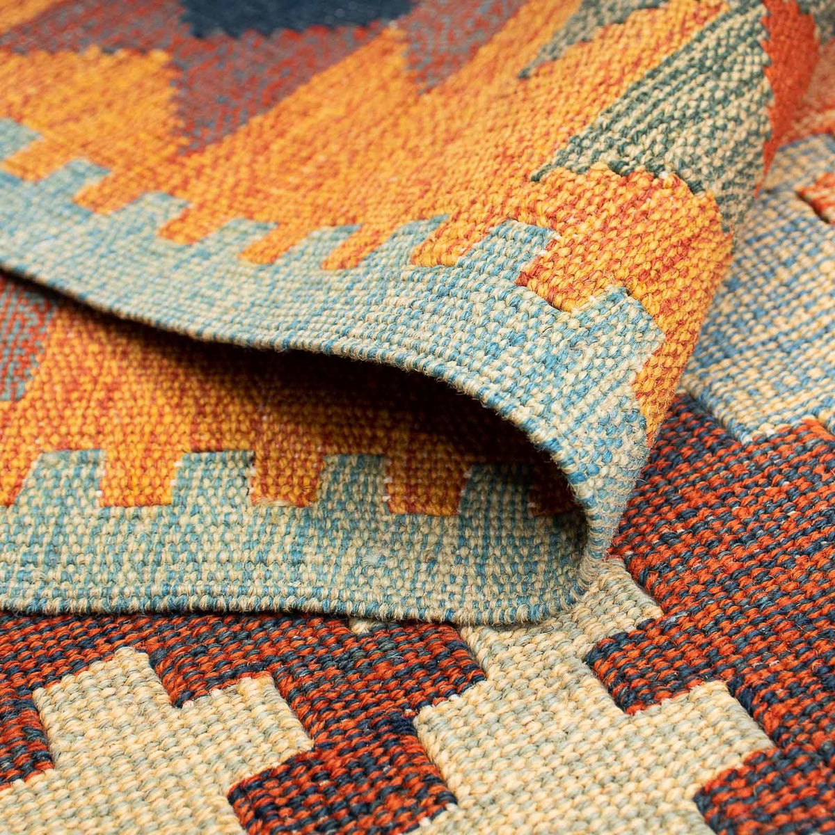 Kelim tapijt - Oosters - 212 x 143 cm - veelkleurig