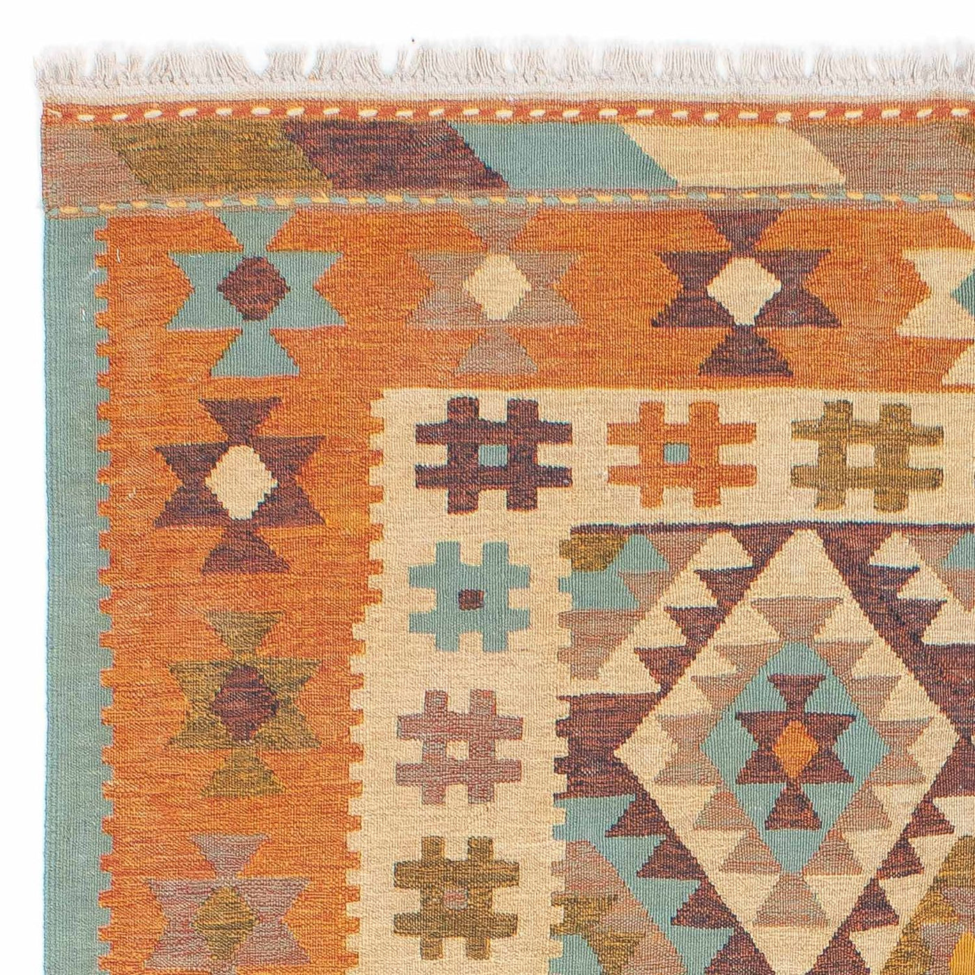 Moderne kilim Tapijt 205x155cm - Wollen tapijt