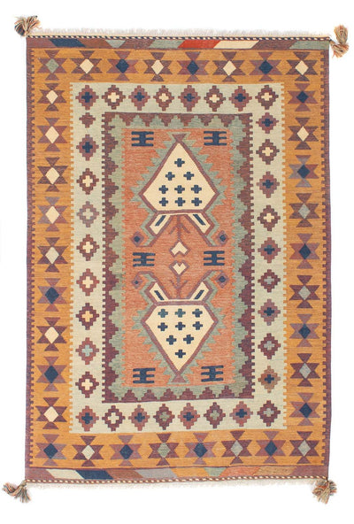 Moderne kilim Tapijt 143x208cm - Wollen tapijt