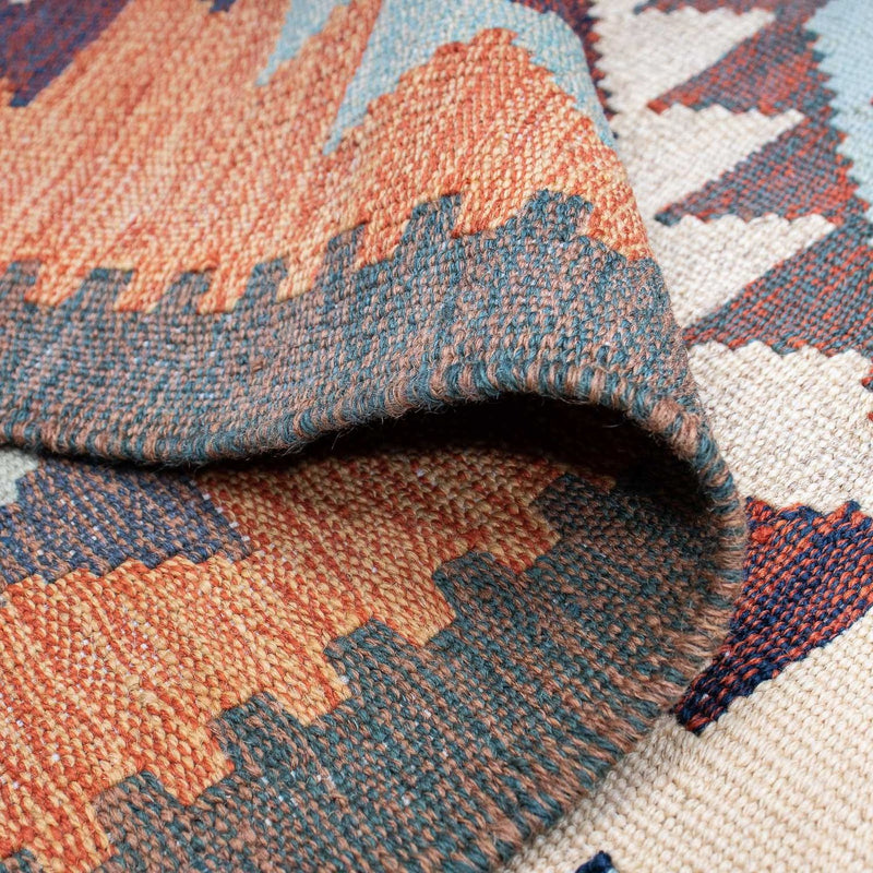 Kelim tapijt - Trendy - 203 x 146 cm - veelkleurig