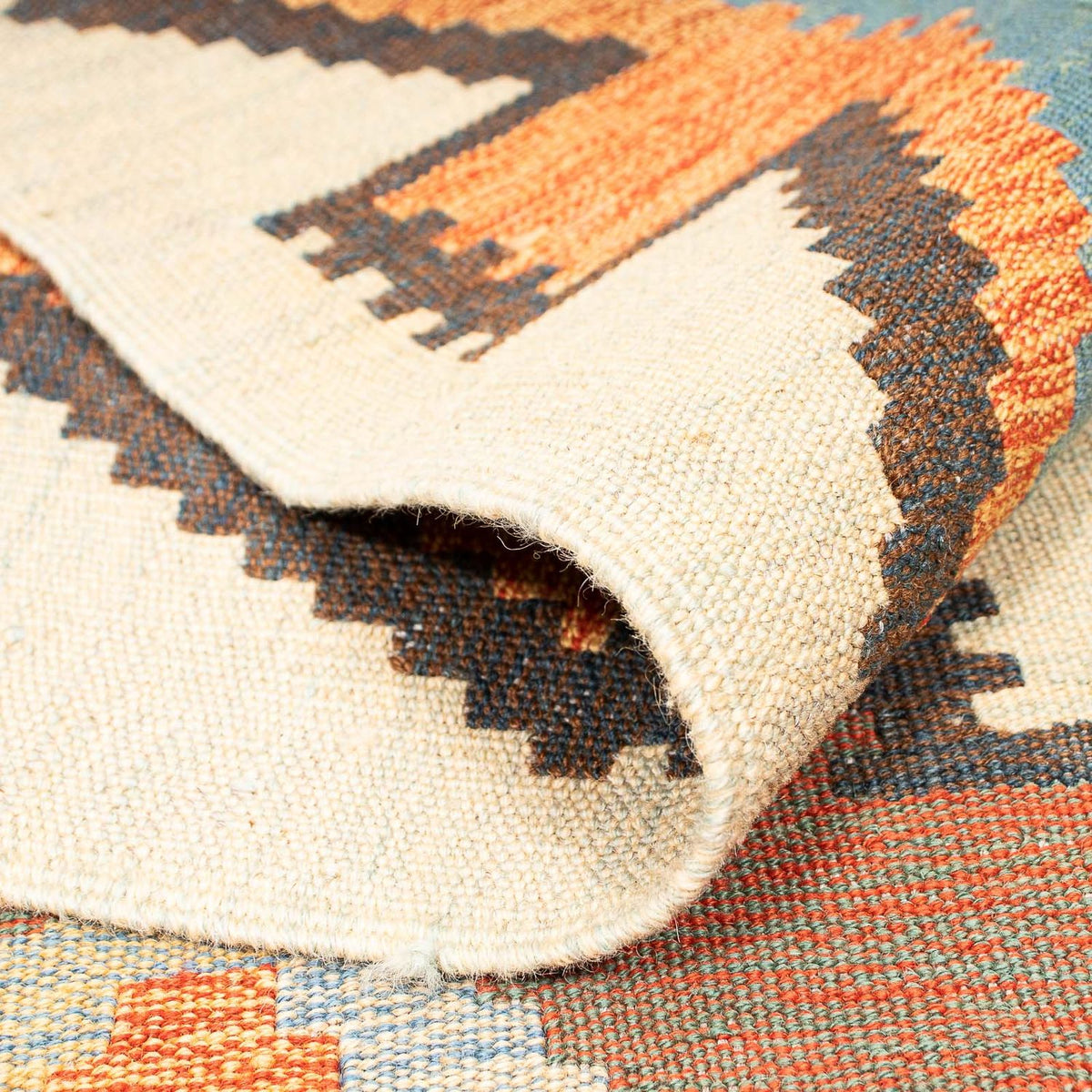 Kelim tapijt - Oosters - 205 x 158 cm - veelkleurig