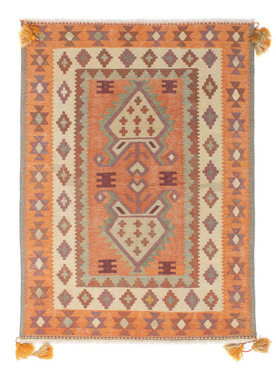 Moderne kilim Tapijt 150x203cm - Wollen tapijt