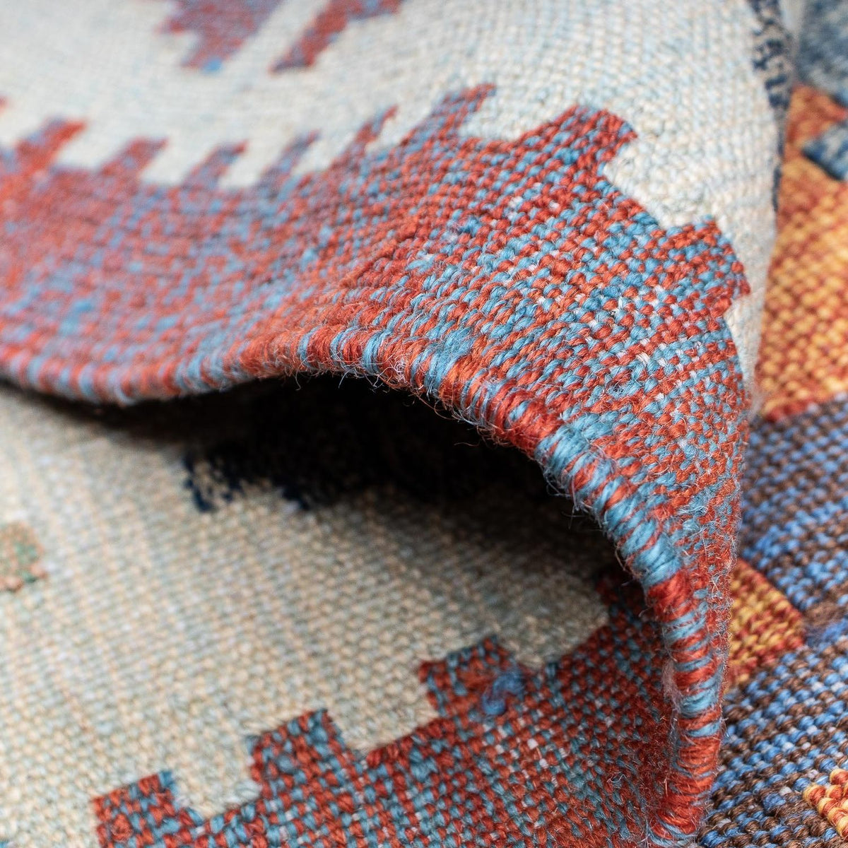 Kelim tapijt - Trendy - 211 x 161 cm - veelkleurig