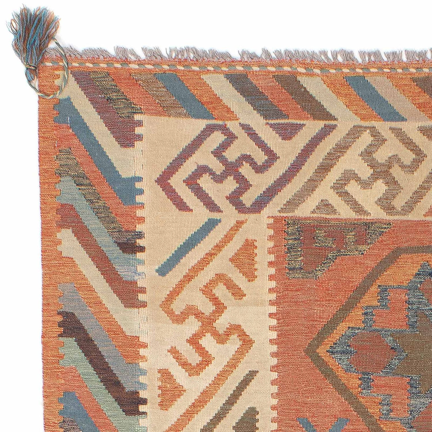 Moderne kilim Tapijt 200x147cm - Wollen tapijt