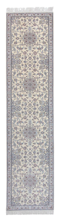 Loper Perzisch tapijt - Nain - 446 x 100 cm - beige