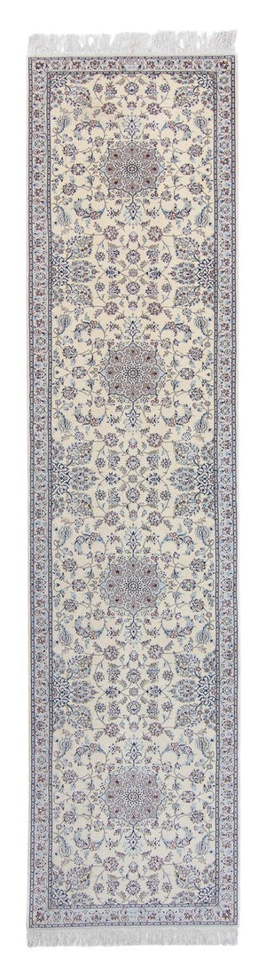 Loper Perzisch tapijt - Nain - 446 x 100 cm - beige