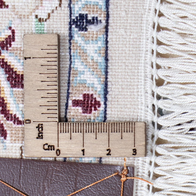 Loper Perzisch tapijt - Nain - 446 x 100 cm - beige