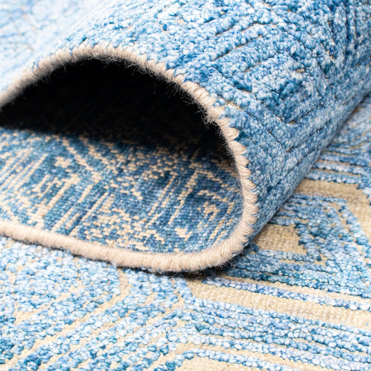 Designer tapijt - 307 x 248 cm - blauw