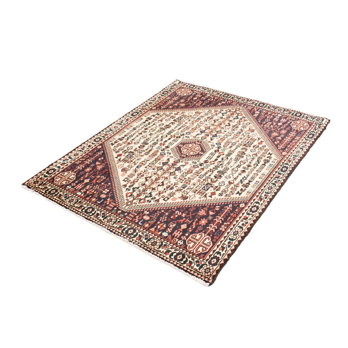 Perzisch Tapijt - Nomadisch - 143 x 110 cm - beige