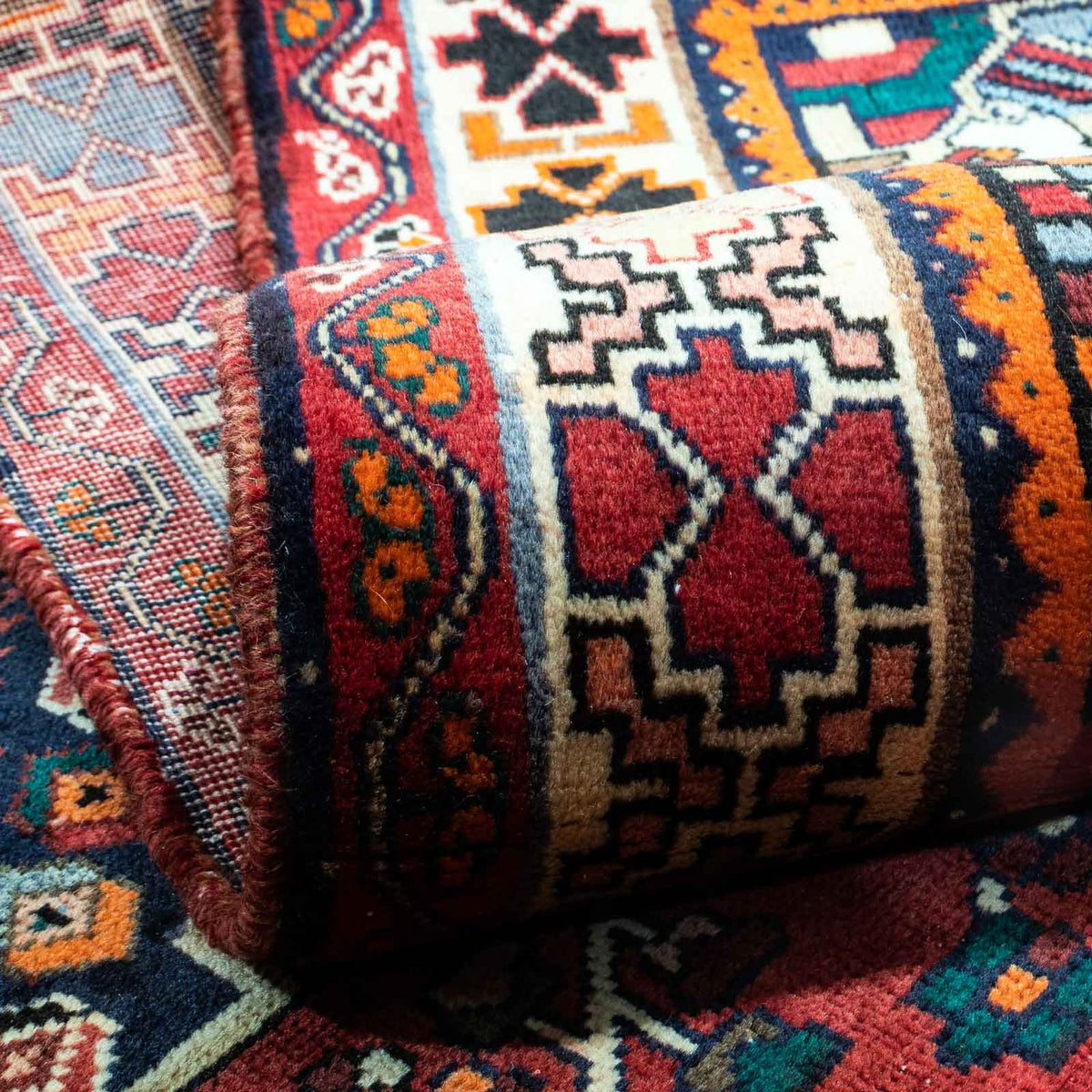 Perzisch Tapijt - Nomadisch - 255 x 163 cm - donkerrood