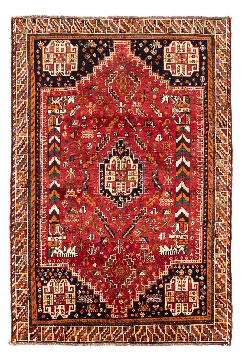Perzisch Tapijt - Nomadisch - 234 x 155 cm - donkerrood