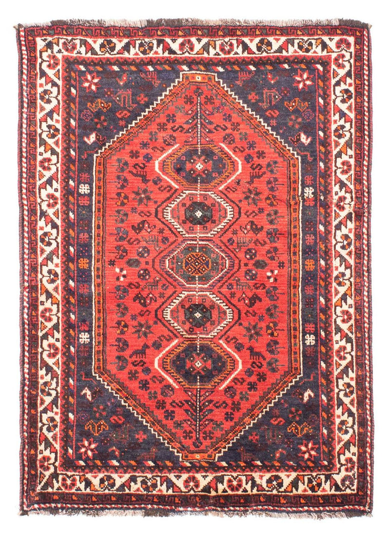 Perzisch Tapijt - Nomadisch - 155 x 116 cm - donkerrood