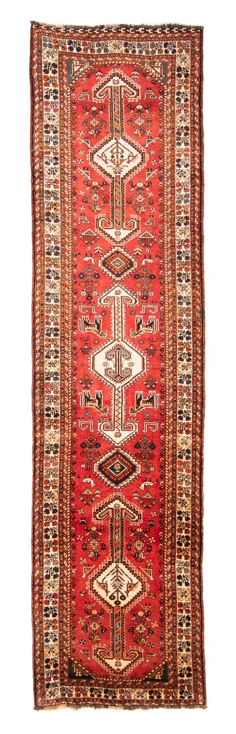 Loper Perzisch Tapijt - Nomadisch - 412 x 107 cm - rood