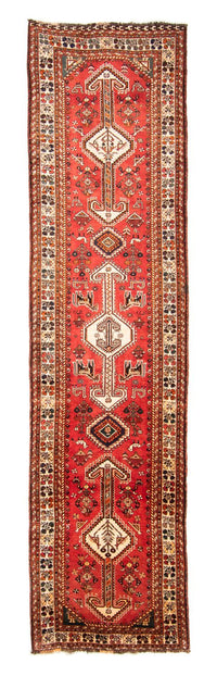 Loper Perzisch Tapijt - Nomadisch - 412 x 107 cm - rood