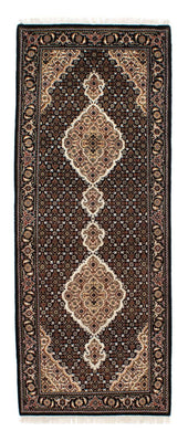 Loper Perzisch tapijt - Tabriz - 201 x 84 cm - donkerblauw