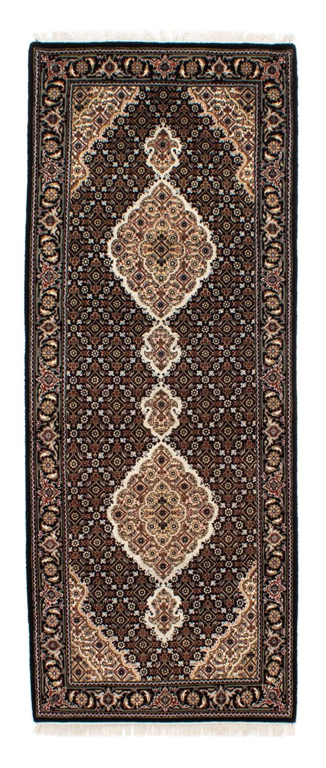 Loper Perzisch tapijt - Tabriz - 201 x 84 cm - donkerblauw