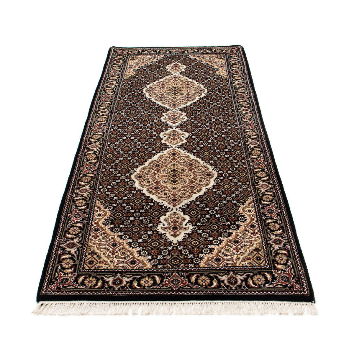 Loper Perzisch tapijt - Tabriz - 201 x 84 cm - donkerblauw