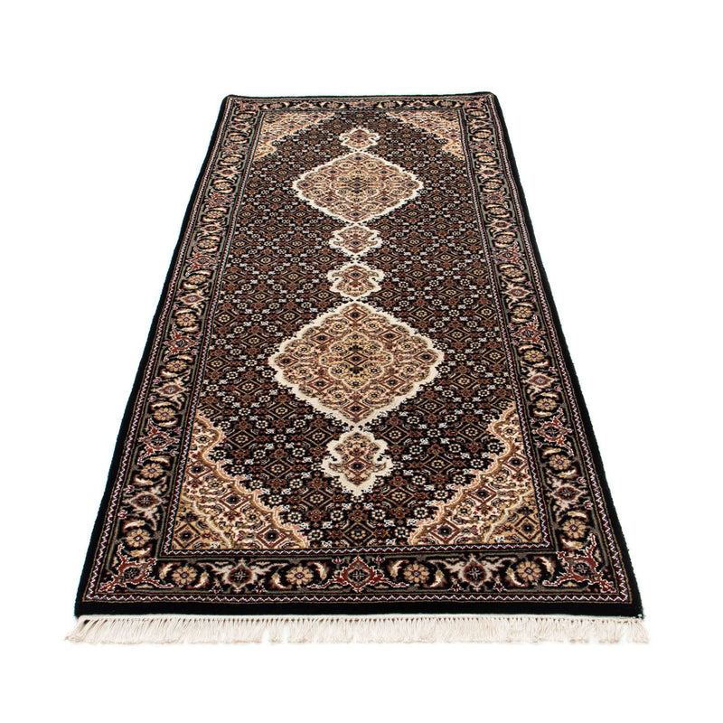 Loper Perzisch tapijt - Tabriz - 201 x 84 cm - donkerblauw