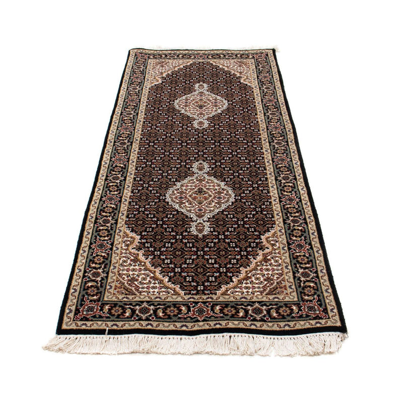 Loper Perzisch tapijt - Tabriz - 196 x 73 cm - donkerblauw