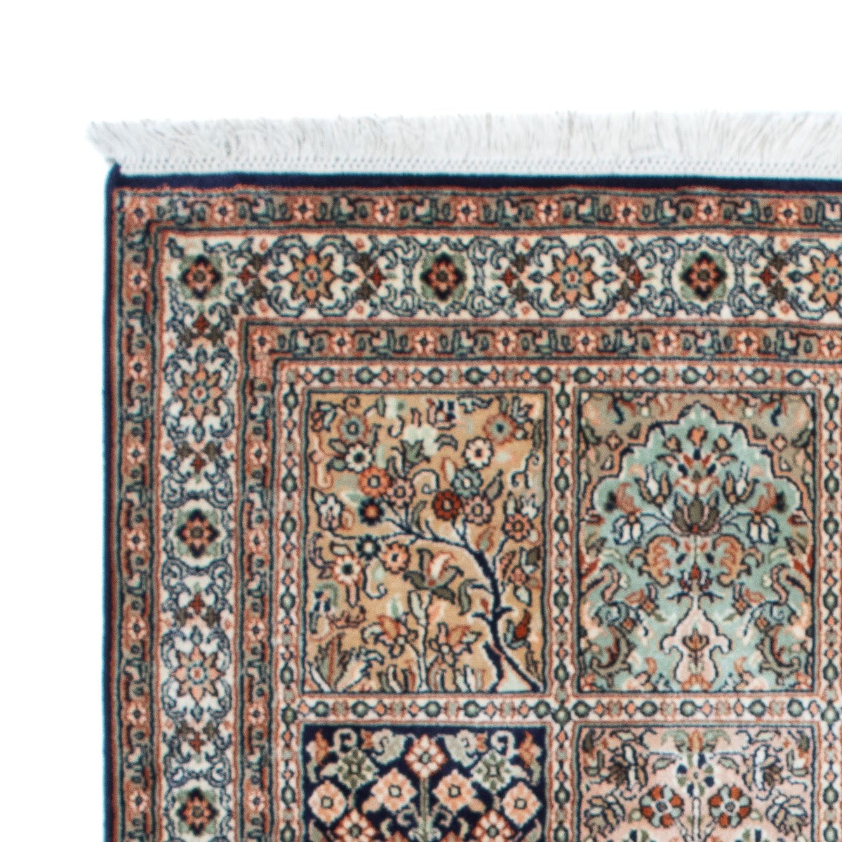 Zijden tapijt - Kashmir Silk - 152 x 94 cm - veelkleurig