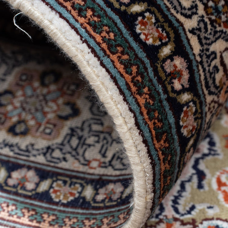 Zijden tapijt - Kashmir Silk - 152 x 96 cm - veelkleurig