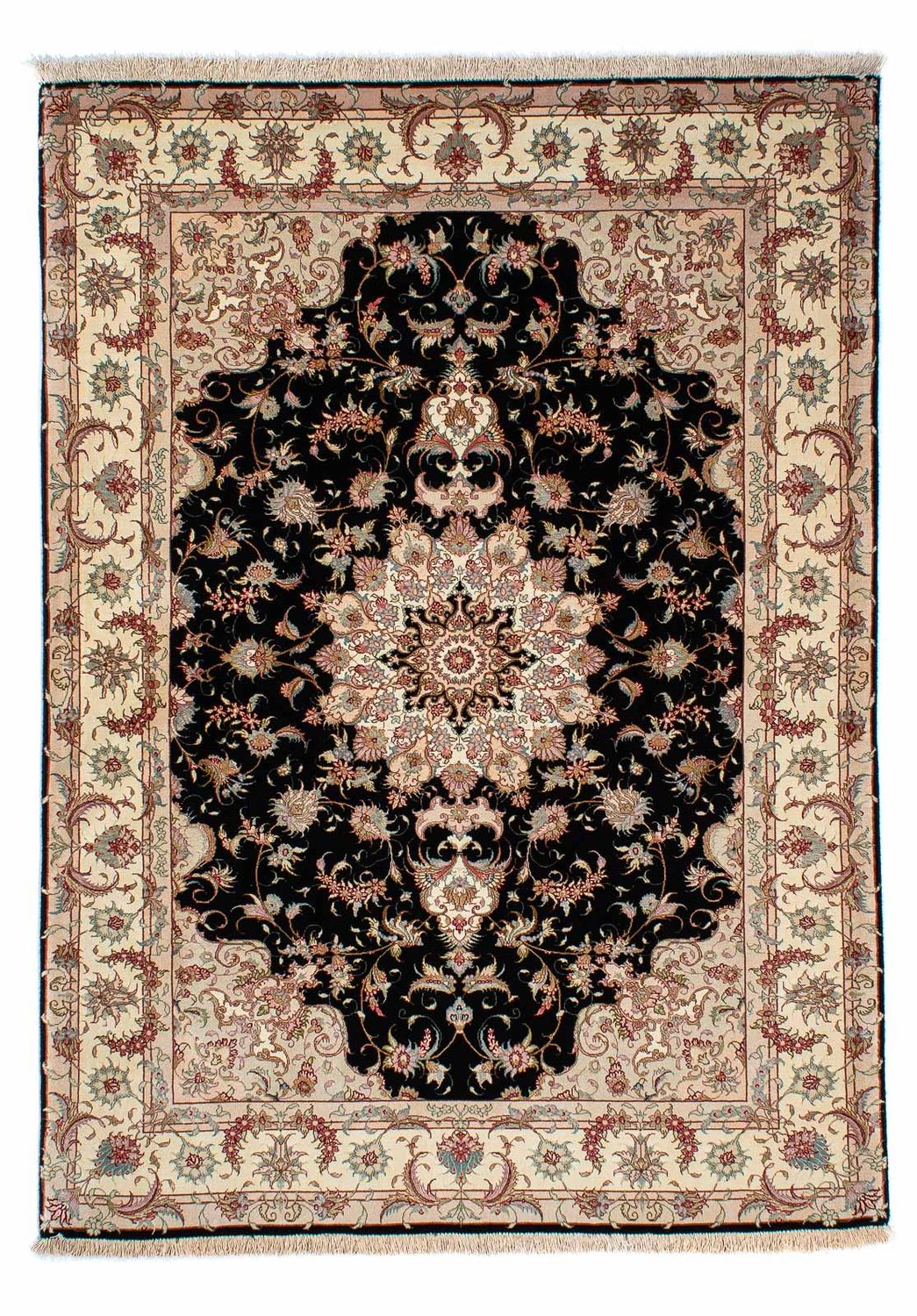 Perzisch tapijt - Tabriz - 213 x 152 cm - donkerblauw