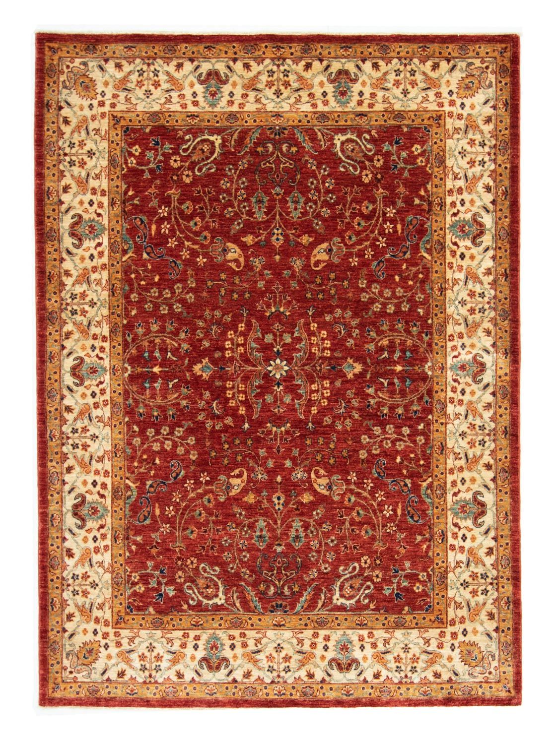 Afghaans tapijt - 207 x 149 cm - rood