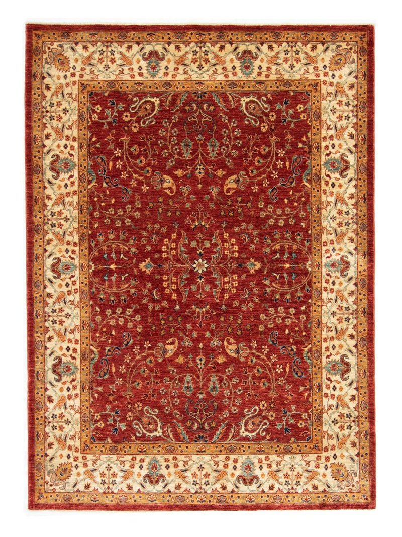 Afghaans tapijt - 207 x 149 cm - rood