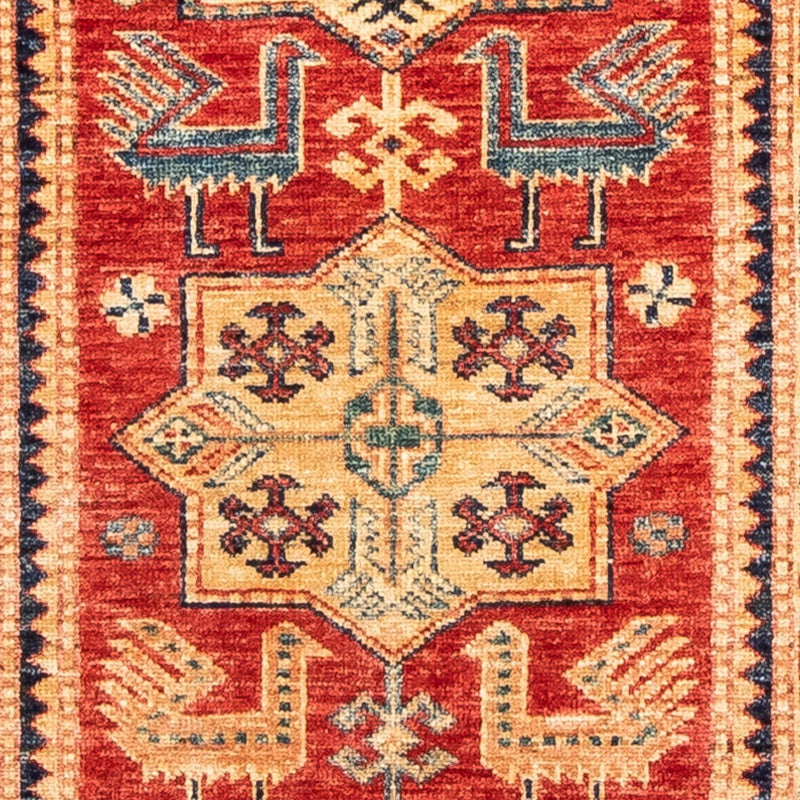 Loper Ziegler Tapijt - Kazak - 266 x 77 cm - rood