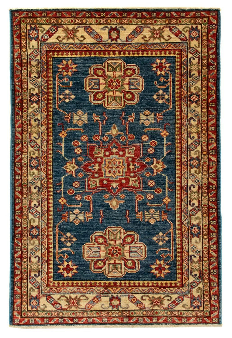 Ziegler Tapijt - Kazak - 126 x 85 cm - blauw
