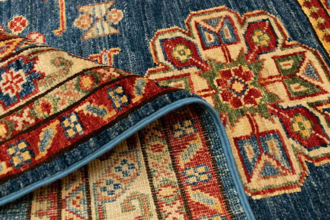 Kazak Tapijt 126x85cm - Oosters Tapijt