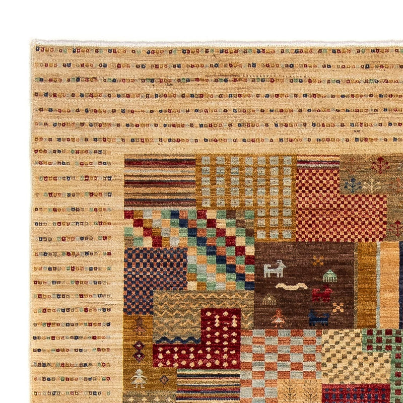 Gabbeh Tapijt - Loribaft Perzisch - 238 x 170 cm - lichtbruin