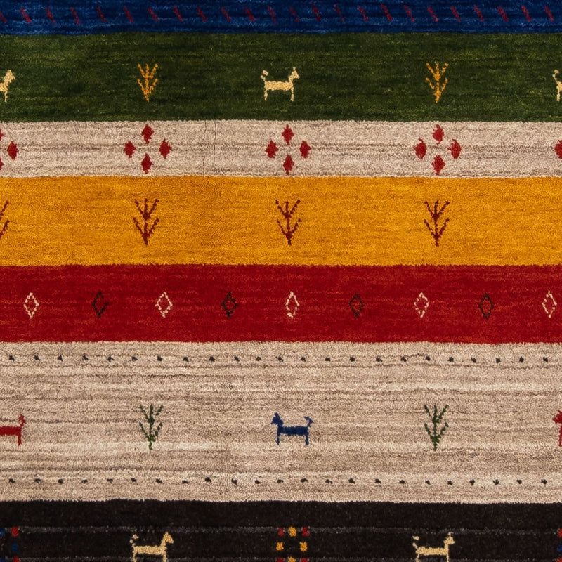 Gabbeh Tapijt - Loribaft Perzisch - 202 x 143 cm - veelkleurig