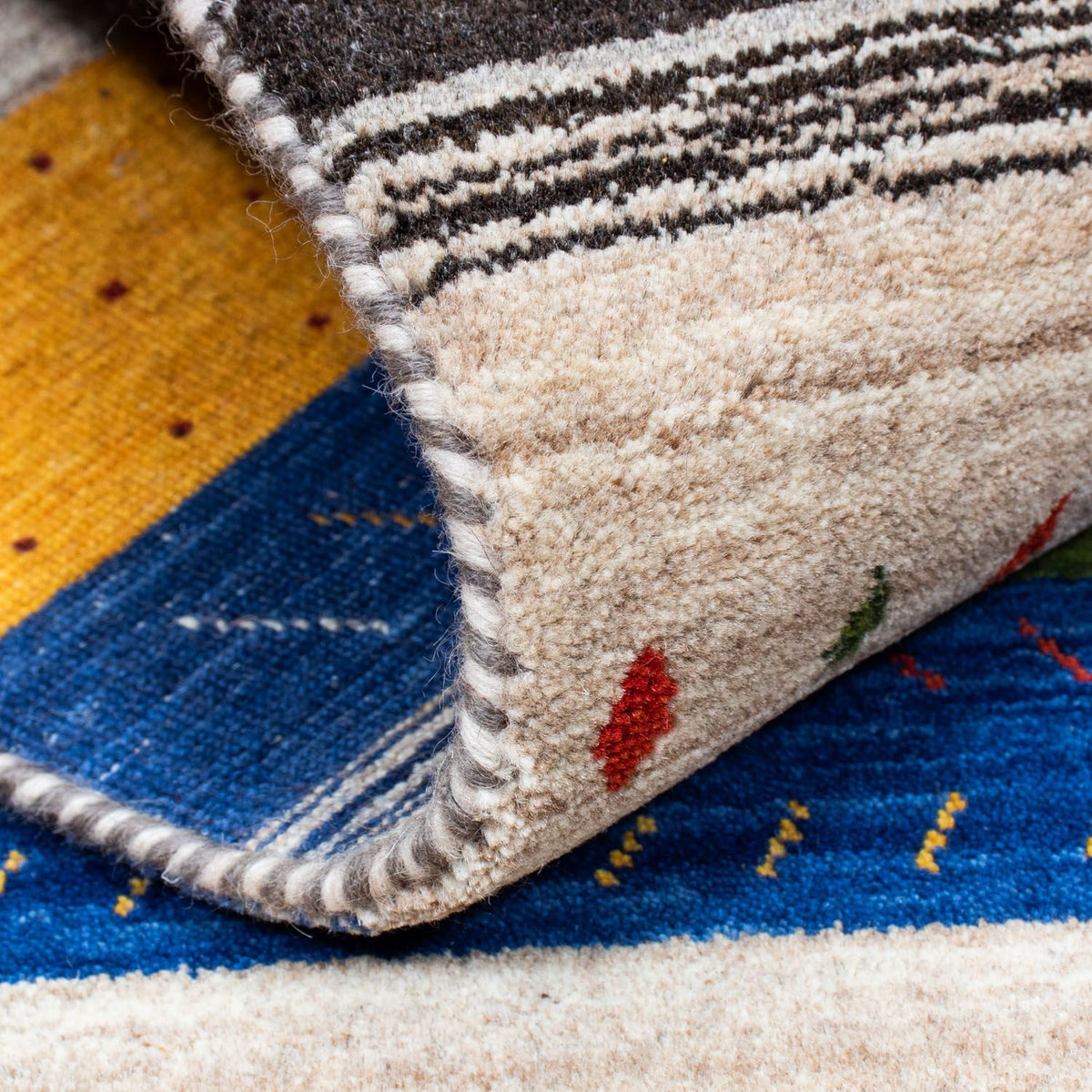 Gabbeh Tapijt - Loribaft Perzisch - 202 x 143 cm - veelkleurig