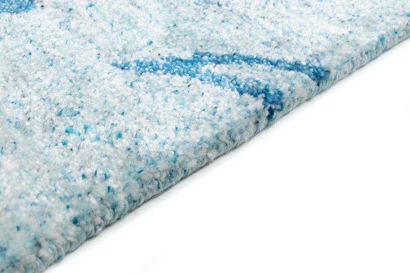 Designer tapijt - 140 x 70 cm - turkoois