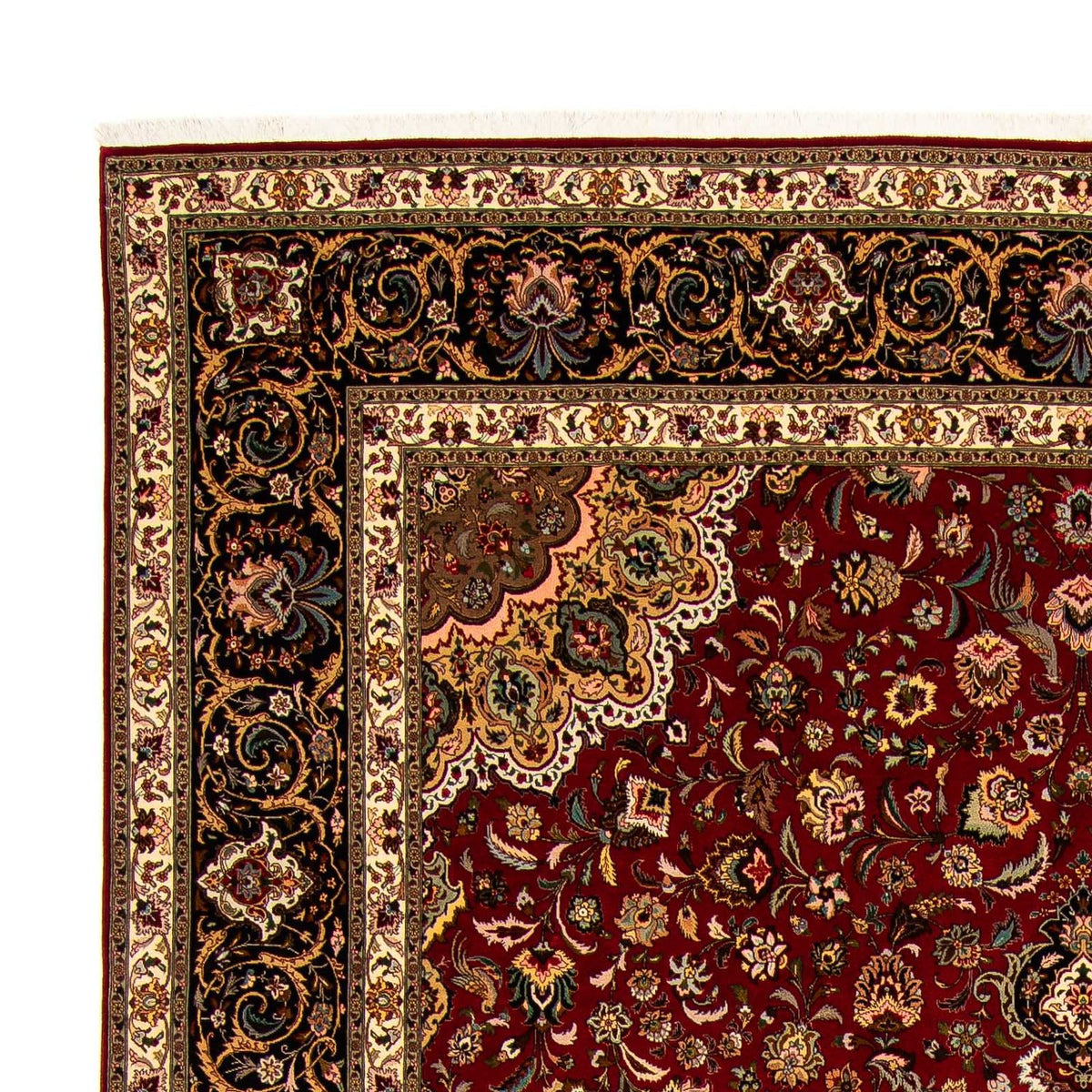 Perzisch tapijt - Tabriz - Royal - 411 x 304 cm - donkerrood