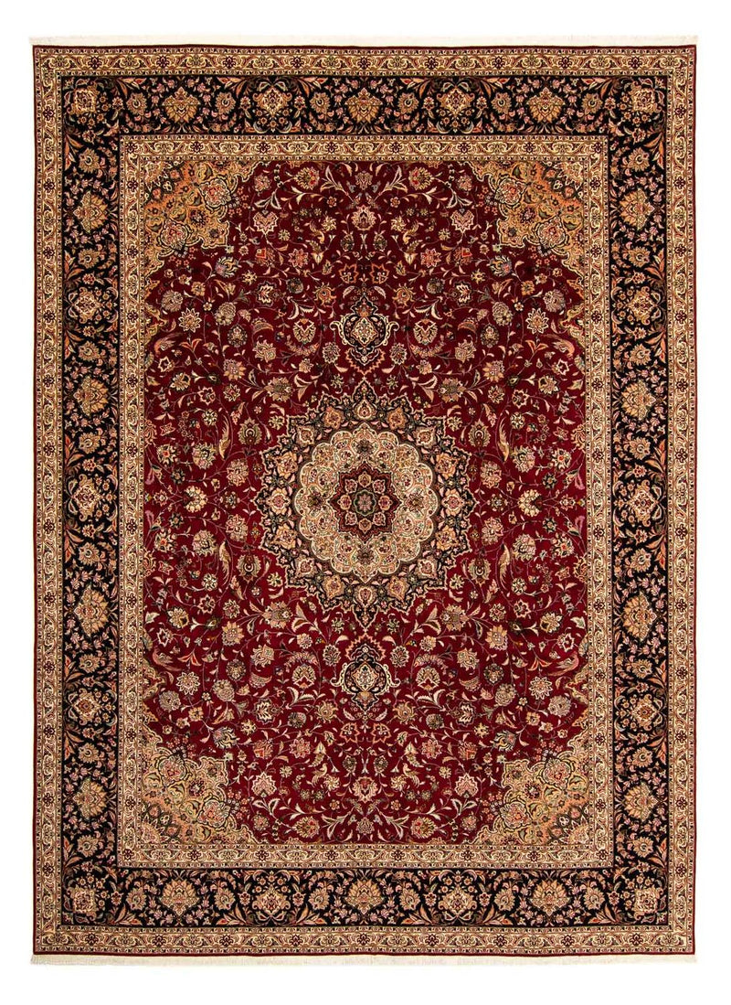 Perzisch tapijt - Tabriz - Royal - 393 x 298 cm - donkerrood