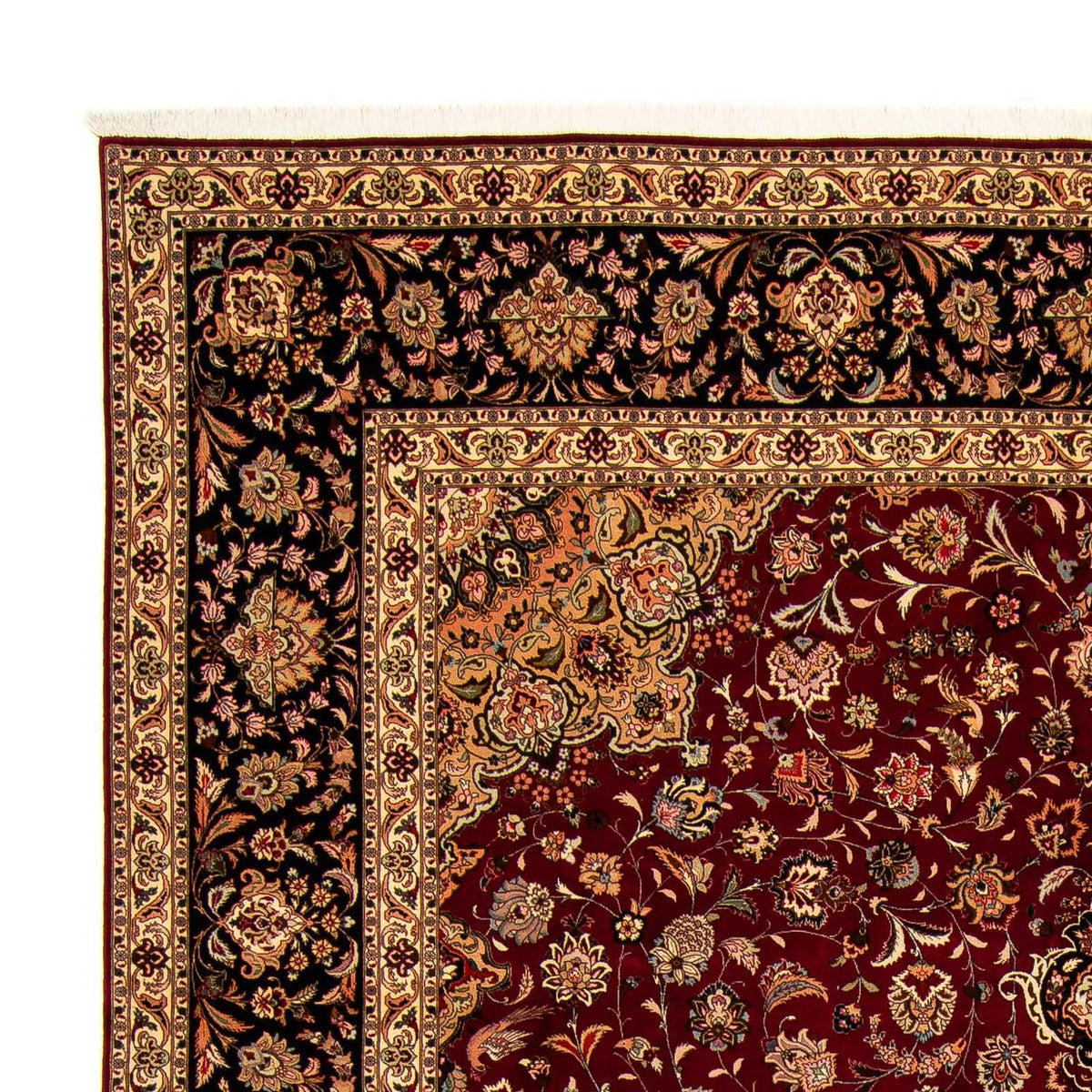 Perzisch tapijt - Tabriz - Royal - 393 x 298 cm - donkerrood