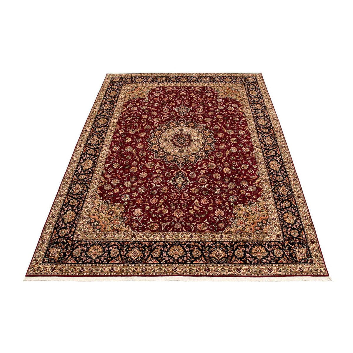 Perzisch tapijt - Tabriz - Royal - 393 x 298 cm - donkerrood