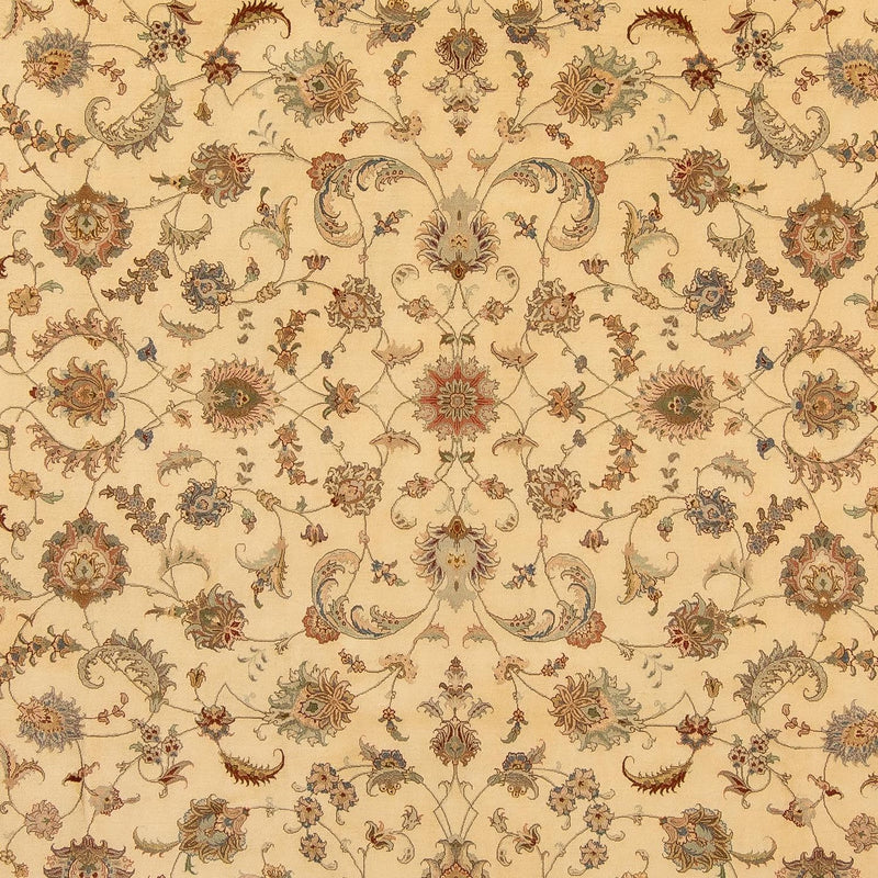 Perzisch tapijt - Tabriz - Royal - 342 x 250 cm - beige
