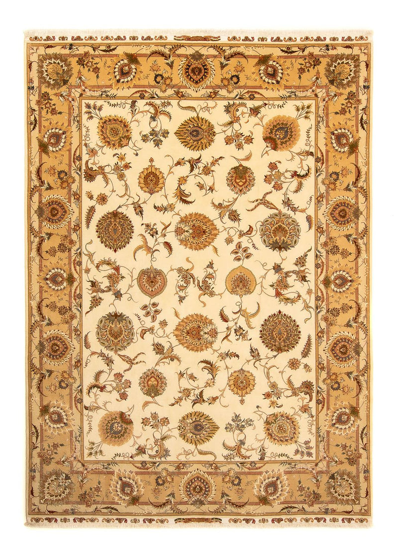 Perzisch tapijt - Tabriz - Royal - 352 x 256 cm - beige